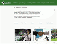 Tablet Screenshot of newmexicoconsortium.org